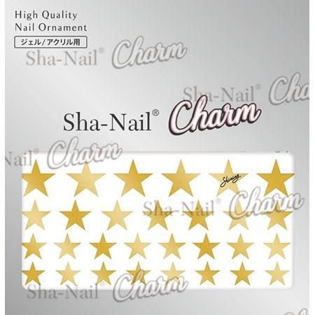 ネイルシール Charm Sha Nail チャーム 写ネイル Ch 008g Brilliant Stars Gold ブリリアントスター ゴールド アミューズメントネイルスタジオ