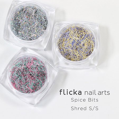 flicka nail arts フリッカ ネイル Spice Bits 1g×3種 Shred S/S set