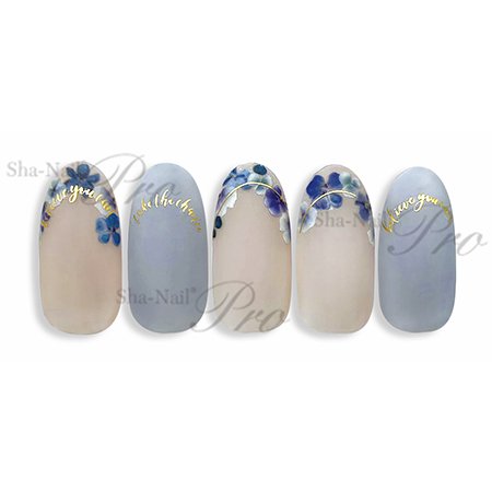 ネイルシール Sha-Nail Pro PLUS 写ネイルPro プラス RUMI-PSF01 smile font -Gold- /  スマイルフォント -ゴールド- | アミューズメントネイルスタジオホワイト