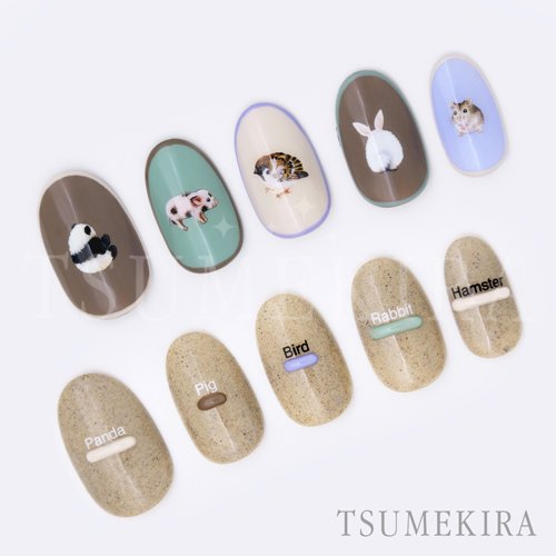 ネイルシール TSUMEKIRA ツメキラ NN-SAK-102 Saki Chibaプロデュース2 Cute critters |  アミューズメントネイルスタジオ