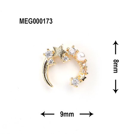 SONAIL ジュエリーパーツ 8mm×9mm 2個 MEG000173 MEGセレクト