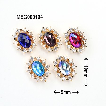 SONAIL ジュエリーパーツ 9mm×10mm 5個 MEG000194 MEGセレクト