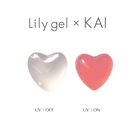 Lily gel リリージェル KAI UVゼリーハート サイズMIX ランダム100個入り チークピンク | アミューズメントネイルスタジオ