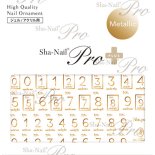 ネイルシール Sha-Nail Pro PLUS 写ネイルPro プラス CHIHO-PPD01 No.pd -Gold- / ナンバーピーディー ゴールド