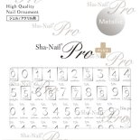 ネイルシール Sha-Nail Pro PLUS 写ネイルPro プラス CHIHO-PPD02 No.pd -Silver- / ナンバーピーディー シルバー