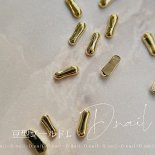 +D D.nail メタルパーツ デコスタッズ 2.5mm×5mm 20個 豆型 ゴールド L