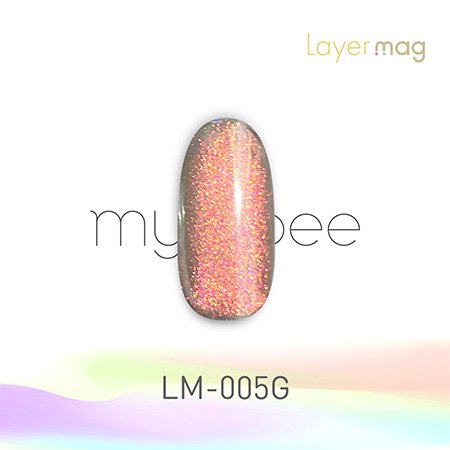 mybee マイビー カラージェル マグネットジェル 8ml Layer mag レイヤーマグ LM-005G | アミューズメントネイルスタジオ