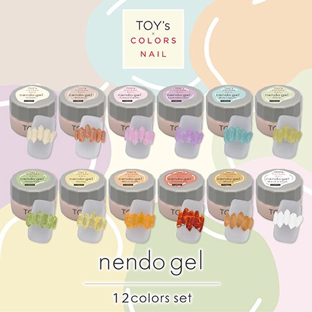 TOY's×INITY nendo gel ネンドジェル 8g×12色 COLORS NAIL 12色セット