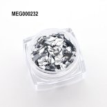 SONAIL×MEG R ベーシックシリーズ ガラスフレンチ 1g MEG000232 ドラマティック シルバー