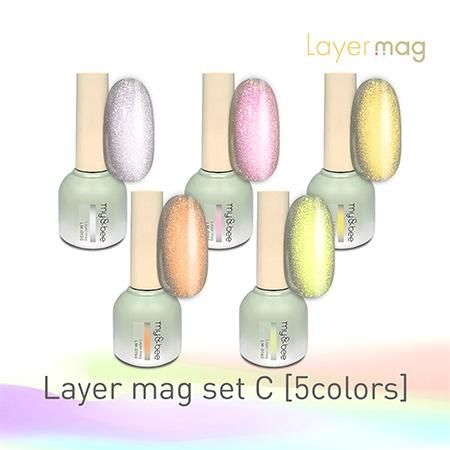 mybee マイビー カラージェル マグネットジェル 8ml×5色 LM-SC