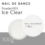 NAIL DE DANCE ネイルデダンス パウダー 003 アイスクリア 100g