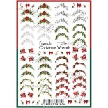 ネイルシール Sha-Nail Pro 写ネイルPro FW-002 French Christmas Wreath / フレンチクリスマスリース