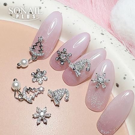 ネイル　パーツ クリスマス SONAIL ジュエリーパーツ クリスマスセット ツリー&サンタハット