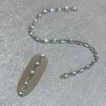 SHAREYDVA シャレドワ elegant crystal chain 2mm×100mm metal silver