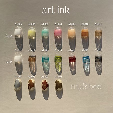 my&bee マイビー アートインク 7ml×7色 AI-SB アートインク