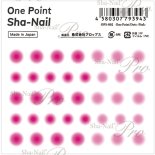 ネイルシール One Point Sha-Nail ワンポイント写ネイル OPSec-002 One Point Dots Pink / ワンポイント ドット ピンク