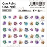 ネイルシール One Point Sha-Nail ワンポイント写ネイル OPSec-013 One Point Wagara Ruri / ワンポイント 和柄 瑠璃