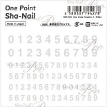 ͥ륷 One Point Sha-Nail ݥȼ̥ͥ OPSec-025 One Point Number A -White- / ݥ ʥСA ۥ磻