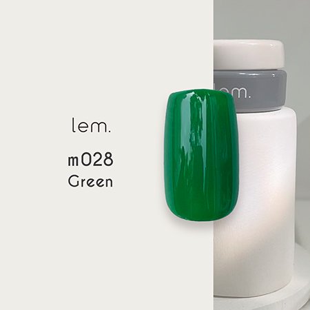 lem レム カラージェル 3g m028 Green グリーン | 伸びが良く塗り心地の良いお洒落カラージェル - ネイル用品通販店  アミューズメントネイルスタジオ