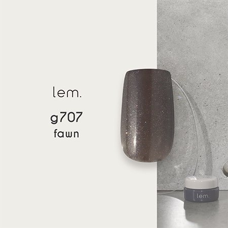 lem レム by SHE カラージェル 3g g707 fawn フォーン | グリッター