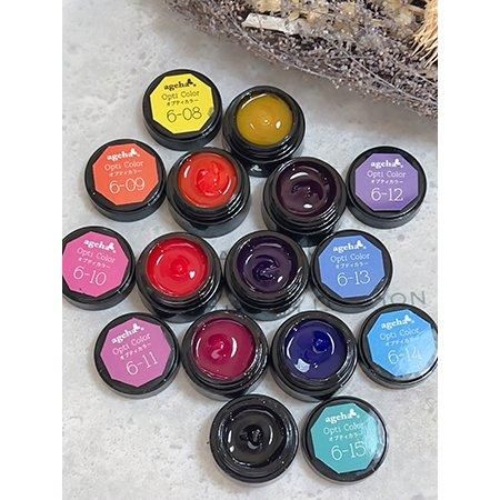 agehaジェル　ネイルカラー 11個セット ageha Gel | グラスビーチコレクション | オプティカラー 2.7g 6