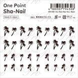 ͥ륷 One Point Sha-Nail ݥȼ̥ͥ OPSec-028 One Point Palm Tree -Black- / ݥ ѡĥ꡼ ֥å