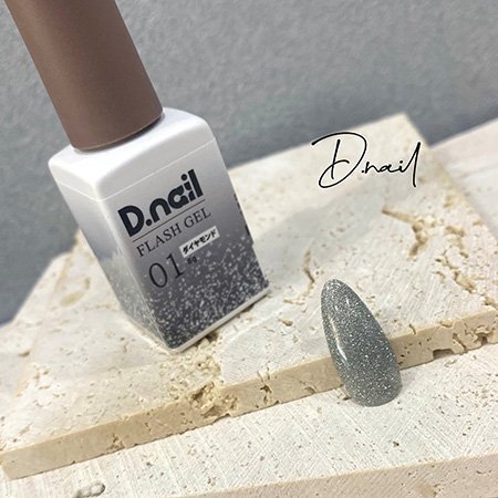 D D.nail フラッシュジェル 8g 01 ダイヤモンド | フラッシュラメ美しい輝き - ネイル用品通販店 アミューズメントネイルスタジオ