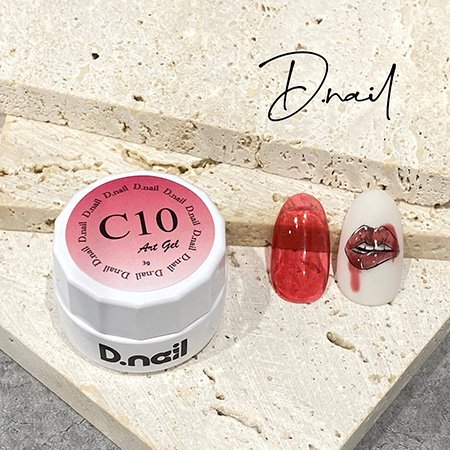 D D.nail | 極ジェル クリアカラー 3g C10 クリアレッド - ネイル用品通販店 アミューズメントネイルスタジオ