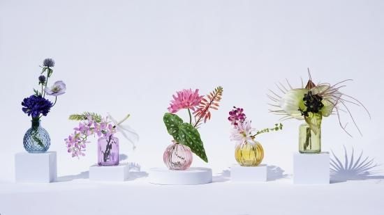 タッカとグリーンフラワーベース（4点セット） - chouchou fleur