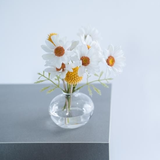 水換え不要）デイジーとクラスペディアの小枝花瓶挿し - chouchou