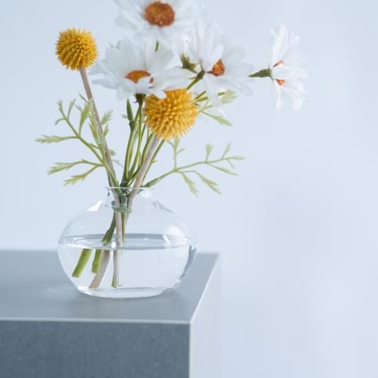 水換え不要）デイジーとクラスペディアの小枝花瓶挿し - chouchou