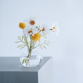 水換え不要）デイジーとクラスペディアの小枝花瓶挿し - chouchou