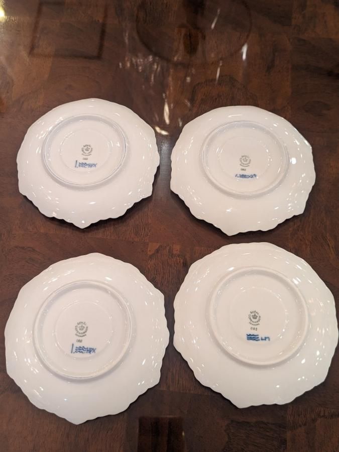 ロイヤルコペンハーゲン4枚セット ☆Royal Copenhagen☆ ブルー フルーテッド フルレース 4客