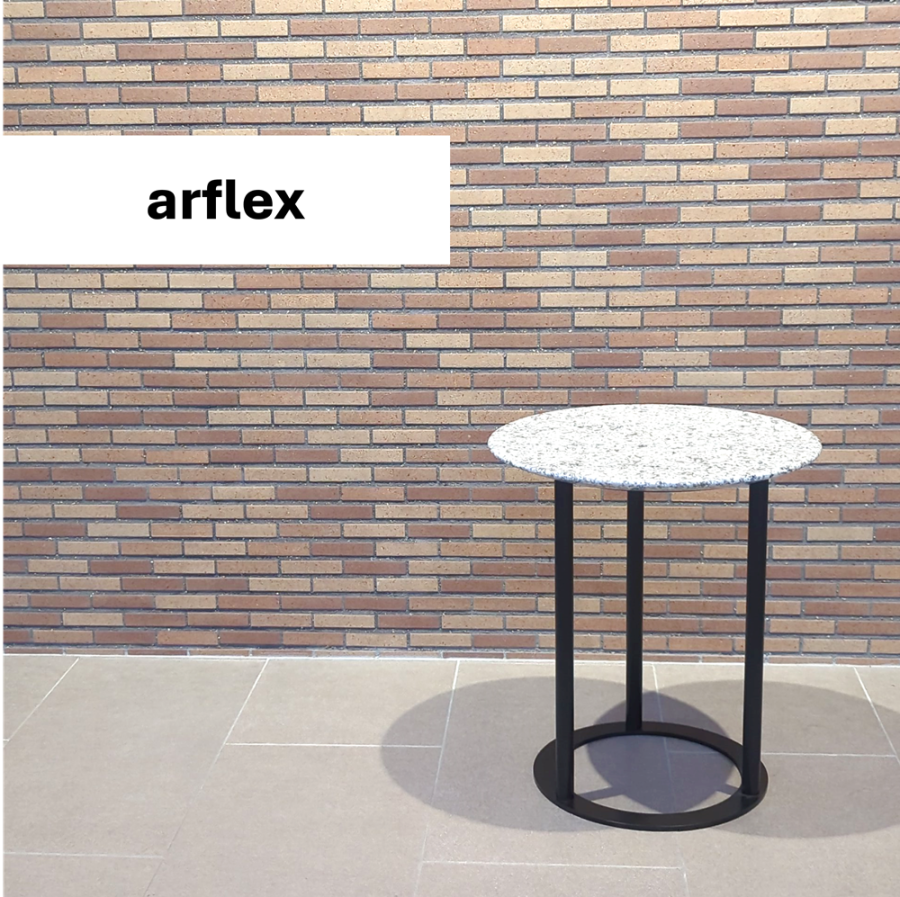 ☆美品☆arflex UVI サイドテーブル ルナパール 天然石 アルフレックス ...