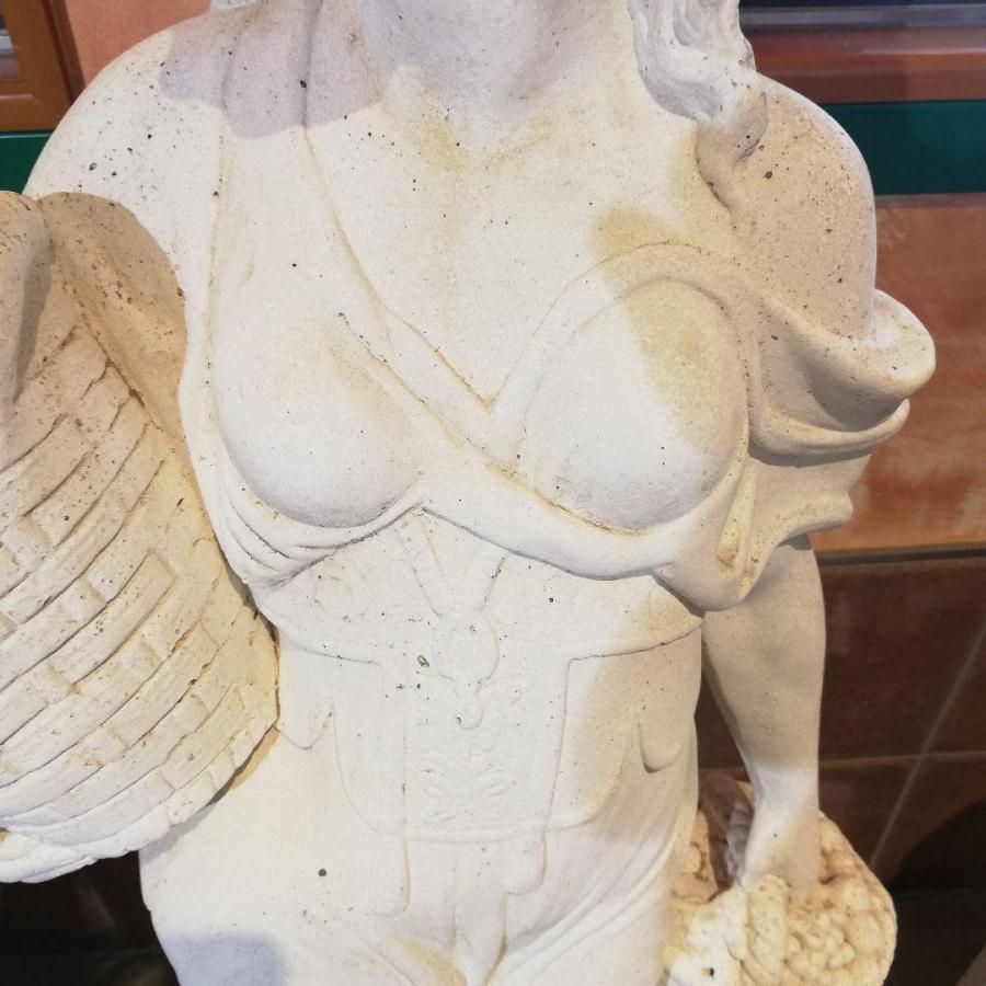 ◇自社配送限定◇ デコールガーデン イタリア製 大理石『花かご少女