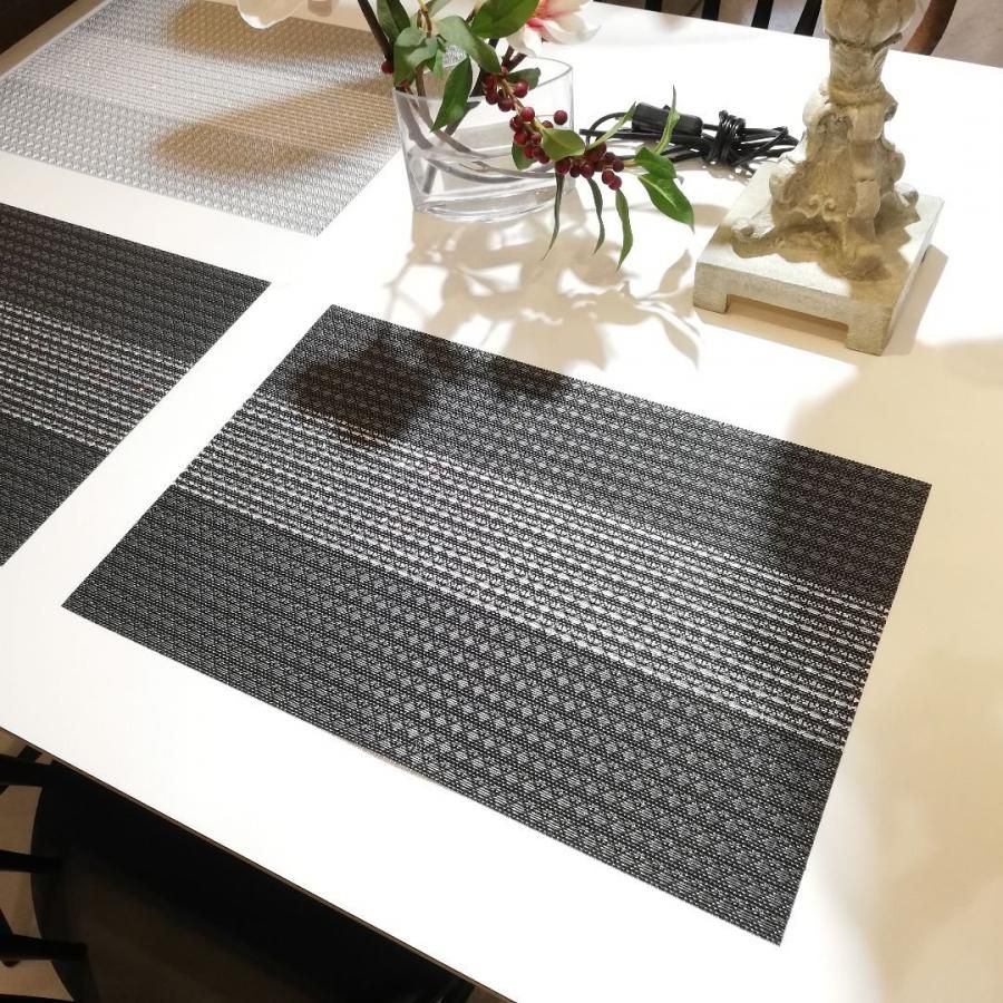 Sankara.(サンカラ) ストライプ ランチョンマット black 582030
