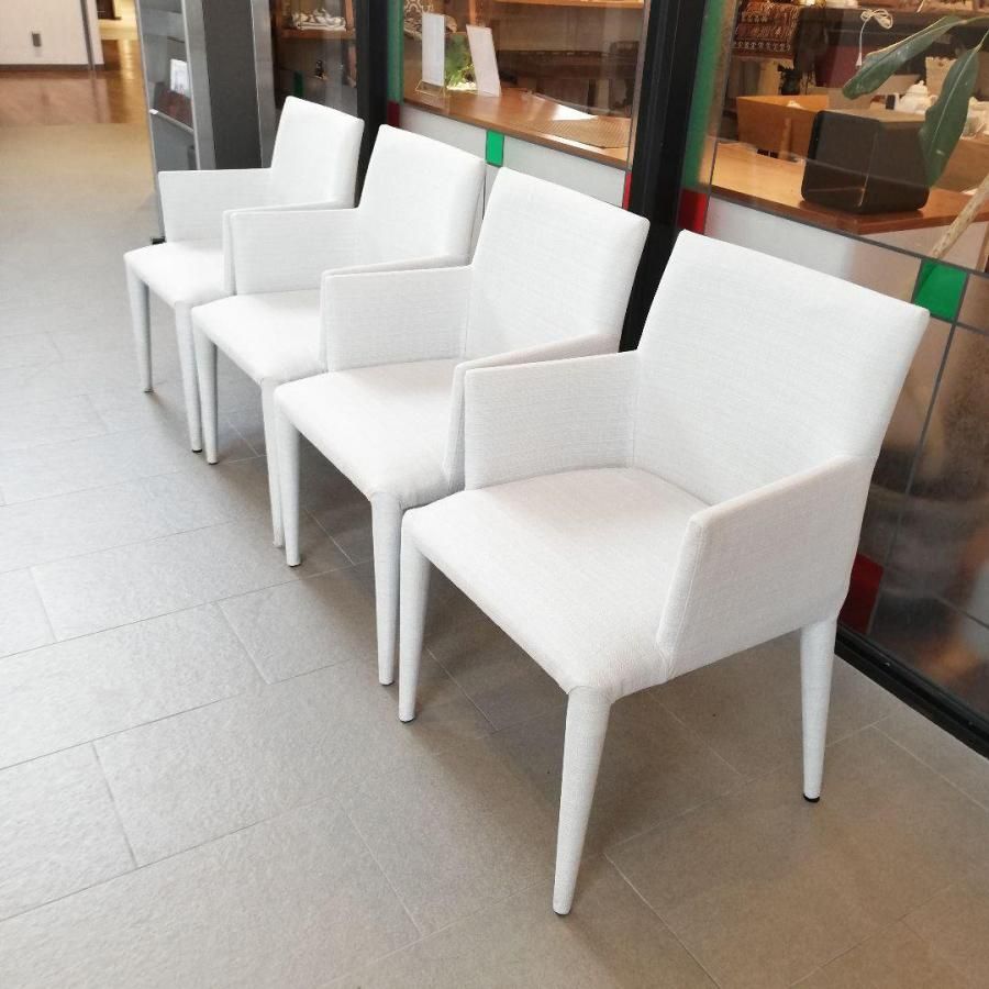 超話題新作 ◇藤栄 家具 / 4脚セット アームチェア CHAIR GOTANI FUJIEI◇ ダイニングチェア