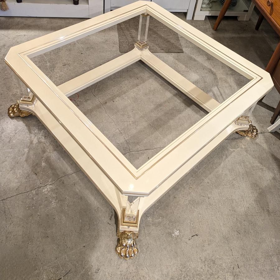 希少品 Ethan Allen 猫脚 センターテーブル アメリカ製 高級55万】 イタリア センターテーブル エレガント 猫脚 上品