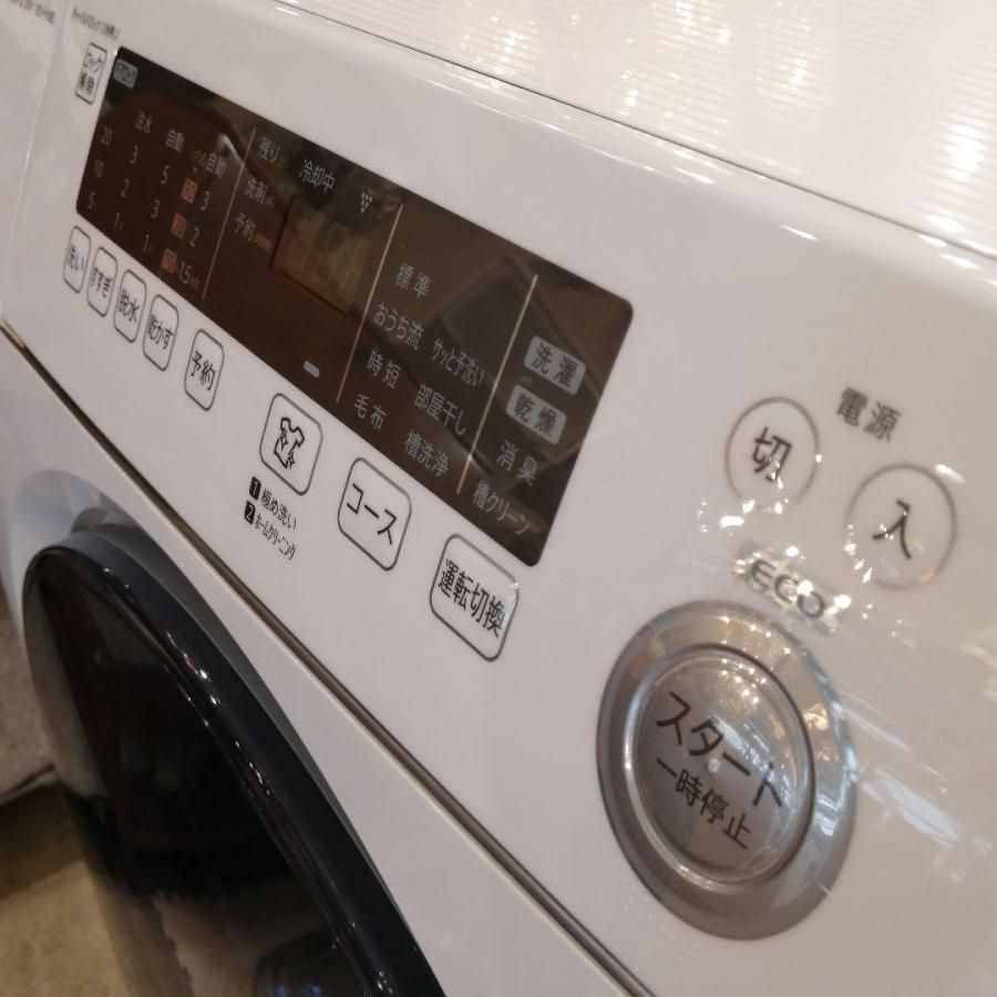 SHARP ES-H10E-WL ドラム式 洗濯乾燥機 2020年 洗濯機 - 家具
