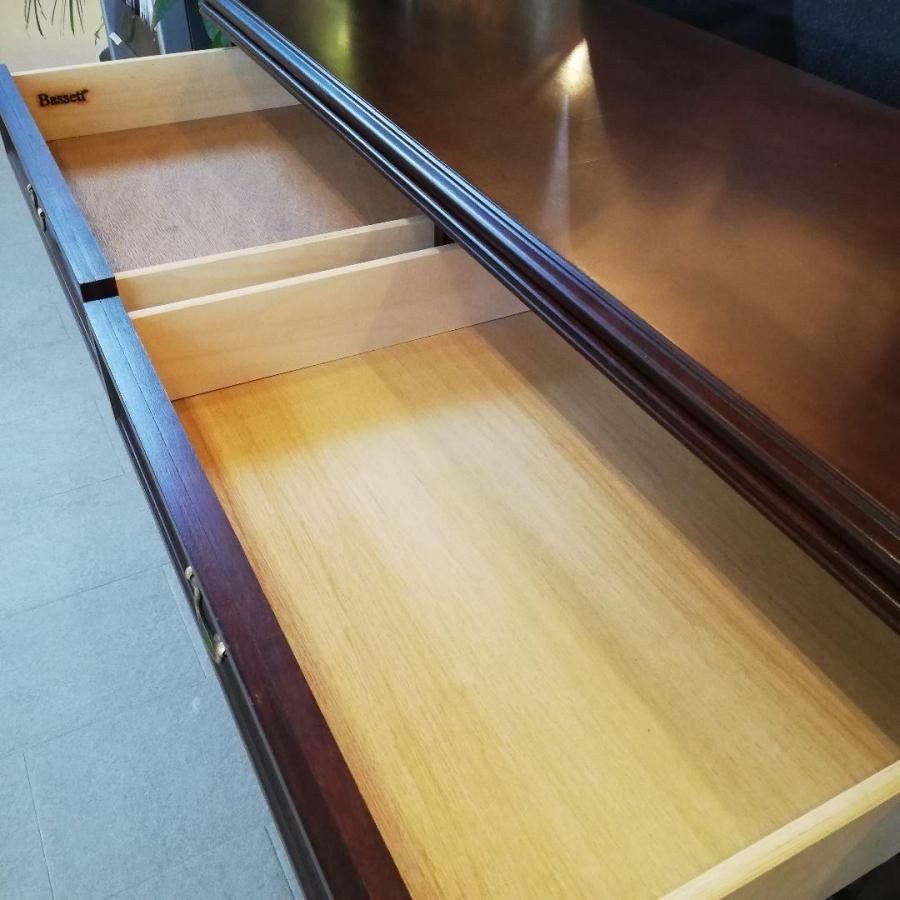 ◇Bassett Furniture　アメリカ製　ヴィンテージ　|　ローチェスト ◇Bassett Furniture アメリカ製 ヴィンテージ | ローチェスト