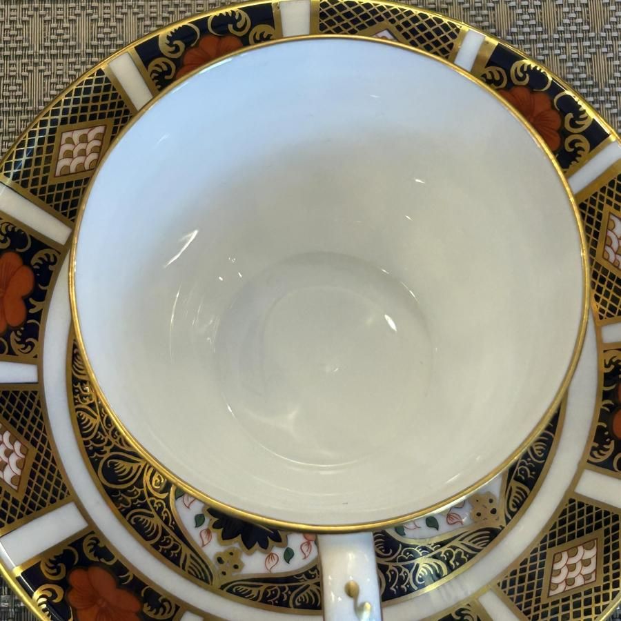 ✤ロイヤルクラウンダービー✤〘伊万里写ボウル＆ソーサー〙セット ロイヤルクラウンダービー ミニチュア□オールドイマリ