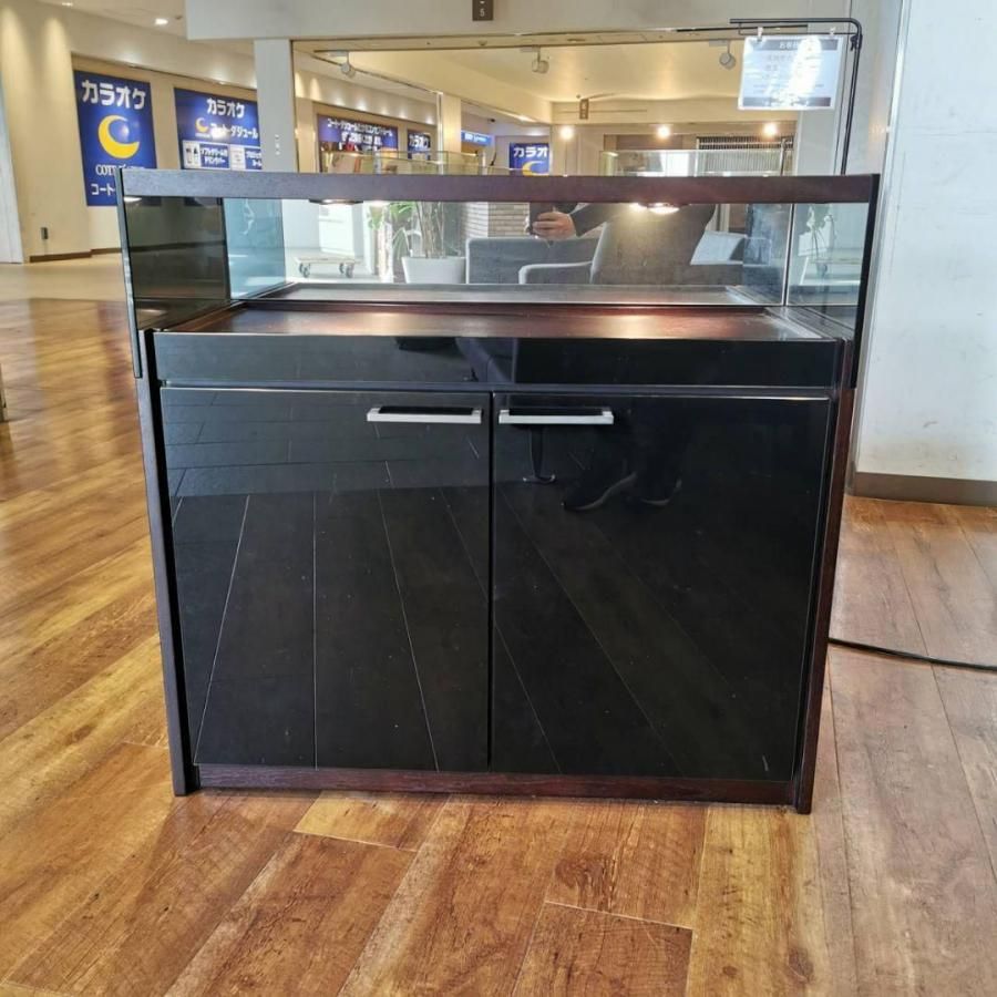 ダークブラウン木製キャビネット　海外製　高級品 木製キャビネット ダークブラウン高級品