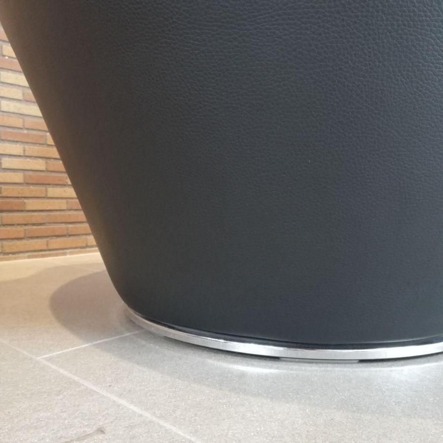 ◇美品　ドイツ｜WALTER KNOLL｜AMEO｜黒総革　回転式アームチェア ◇美品 ドイツ｜WALTER KNOLL｜AMEO｜黒総革 回転式アーム
