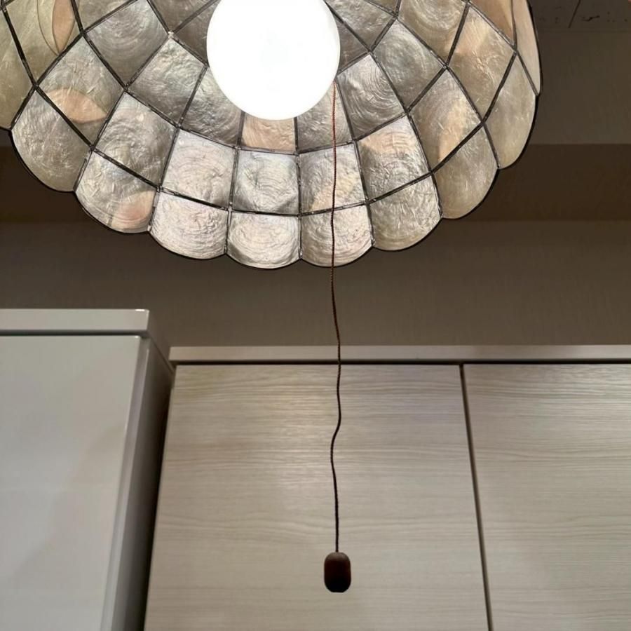 ステンドグラス　照明レトロ　ヤマギワ ヤマギワ シェルシェード シェルステンドグラス ペンダント