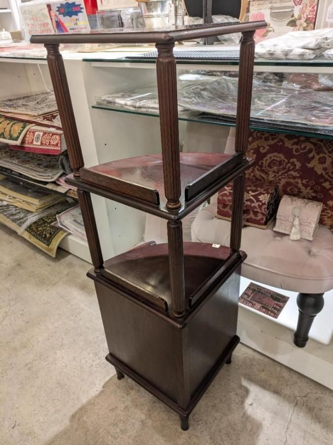 極美品】 綾野製作所 コーナーラック 3段 三角コーナー 飾り棚