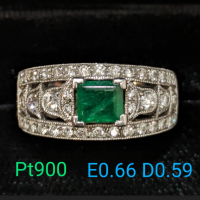 ڴ̽դ Pt900    ץ ǻ  0.66ct D0.59ct PT 17  ŷ ɥå ߥ Ʃ