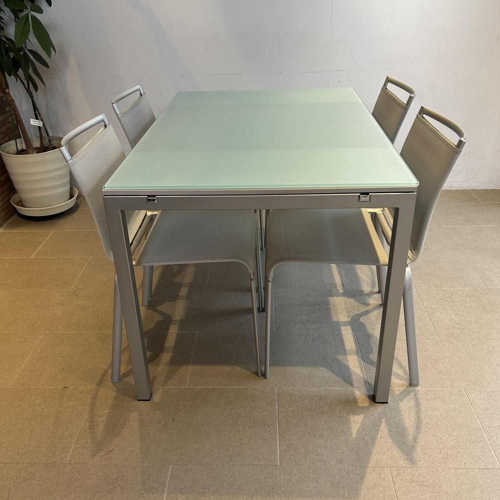 point様たのめる便要状態確認 カリガリス エクステンションダイニング Calligaris (カリガリス) 蛇腹エクステンション ダイニング7点
