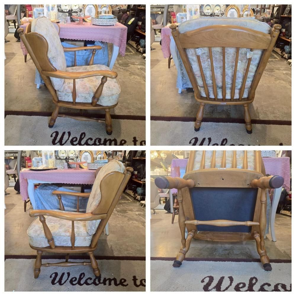 4脚セット】 KASHIWA 柏木工 アームチェア 1人掛け 椅子 コロニアル