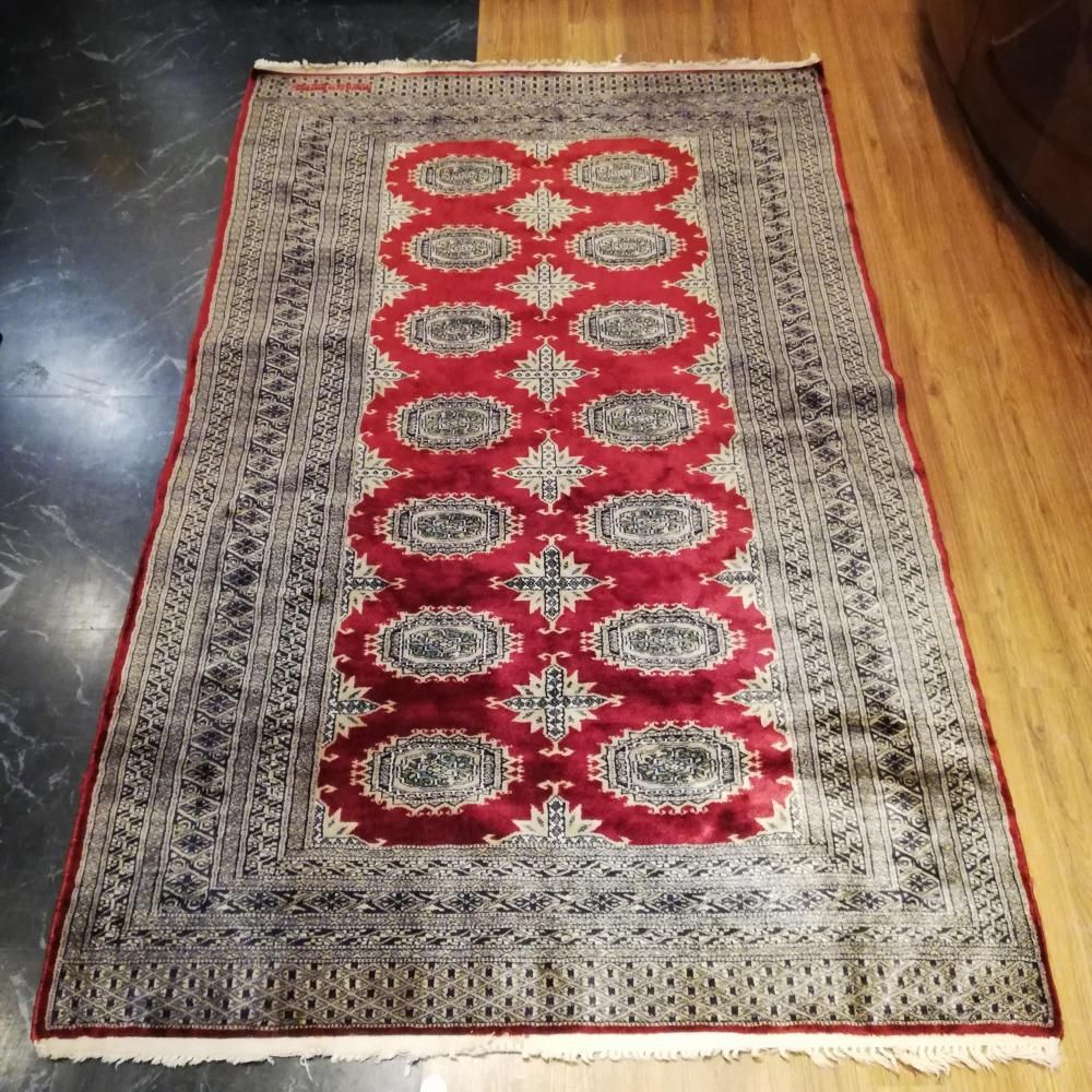 高級 ペルシャ絨毯 シルク ヴィンテージ ラグ 124cm×197cm