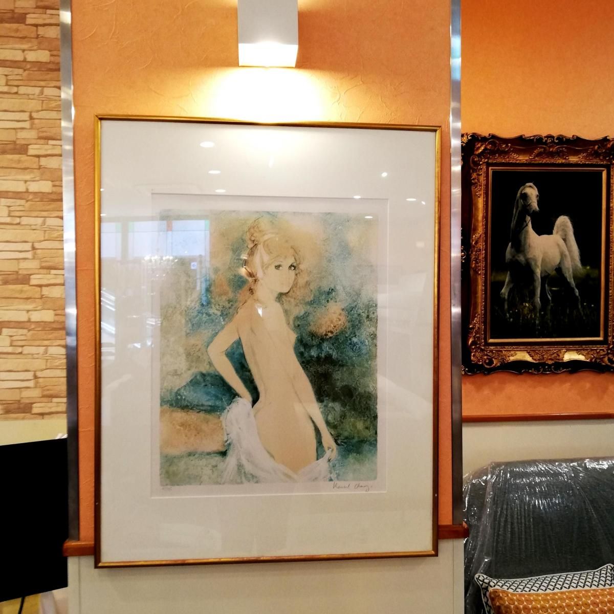 美品♠ベルナール・シャロワ　リトグラフ　裸婦　サイン入り 美品♤ベルナール・シャロワ リトグラフ 裸婦 サイン入り